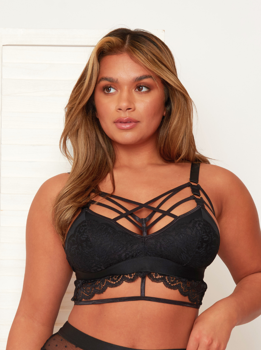 Roxy Bralette : Midnight Black