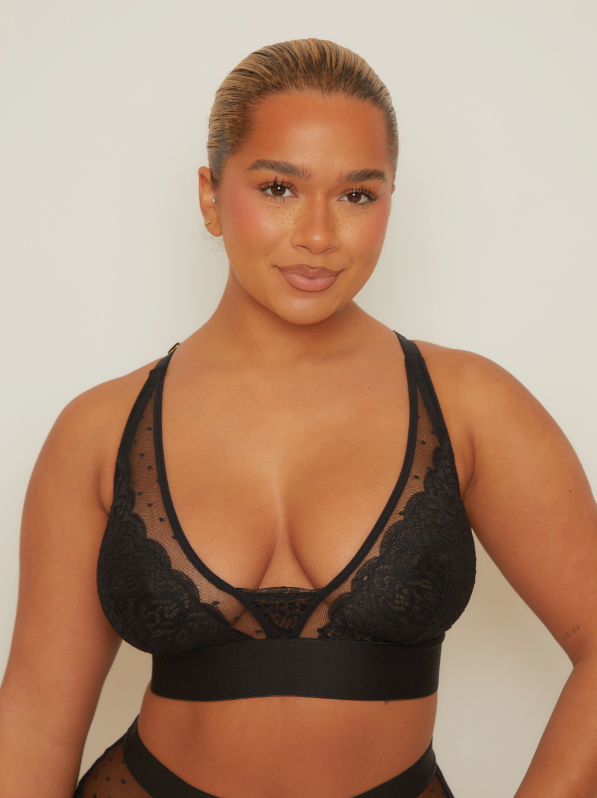 Riley bralette : Midnight Black