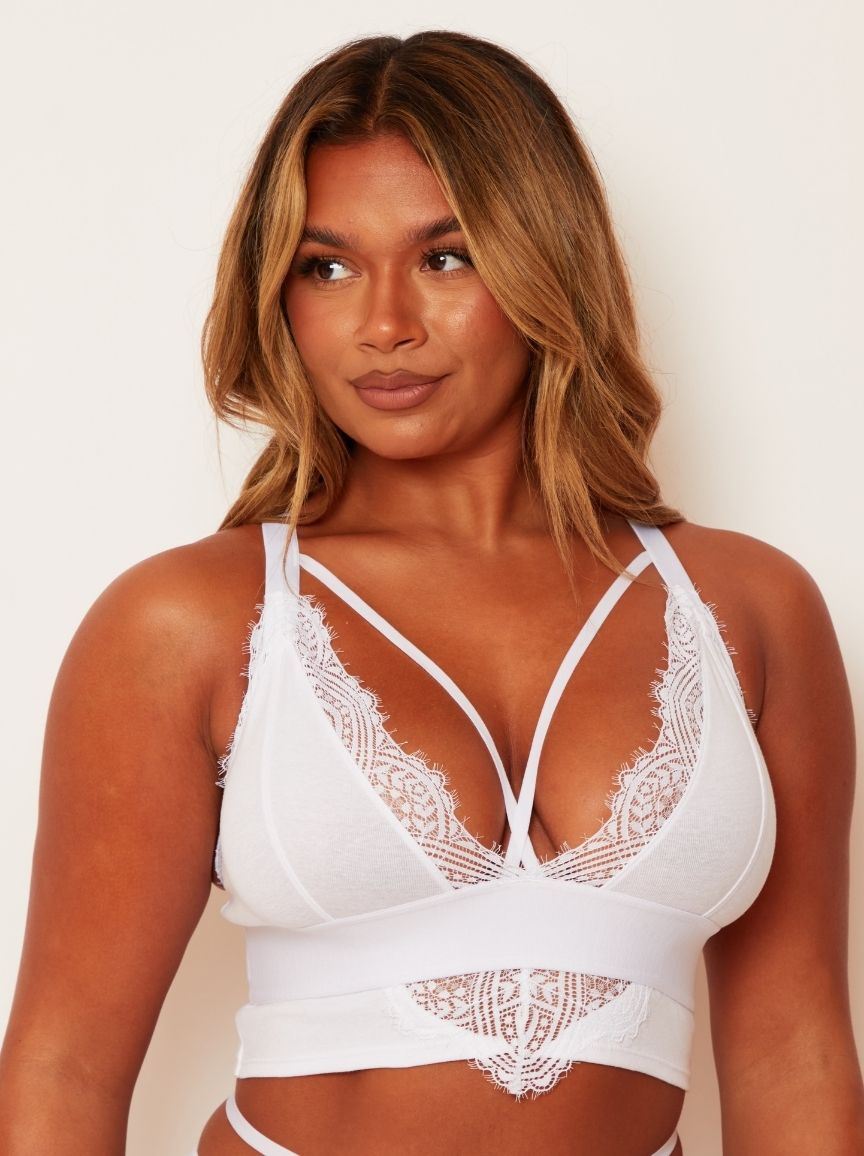 Aspen Bralette : Ice White