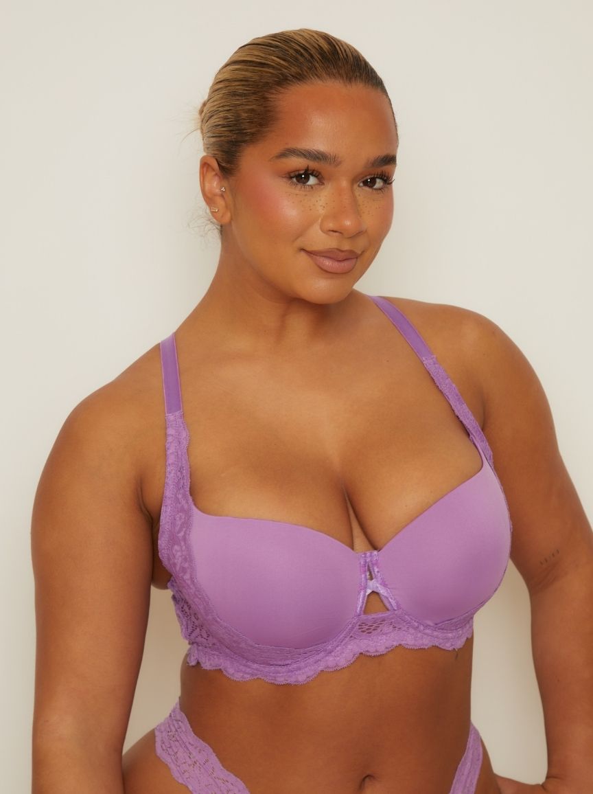 Daley Lace Bra : Amethyst Orchid