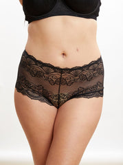 Tutti Frutti Luxurious Lace lingerie short in black 