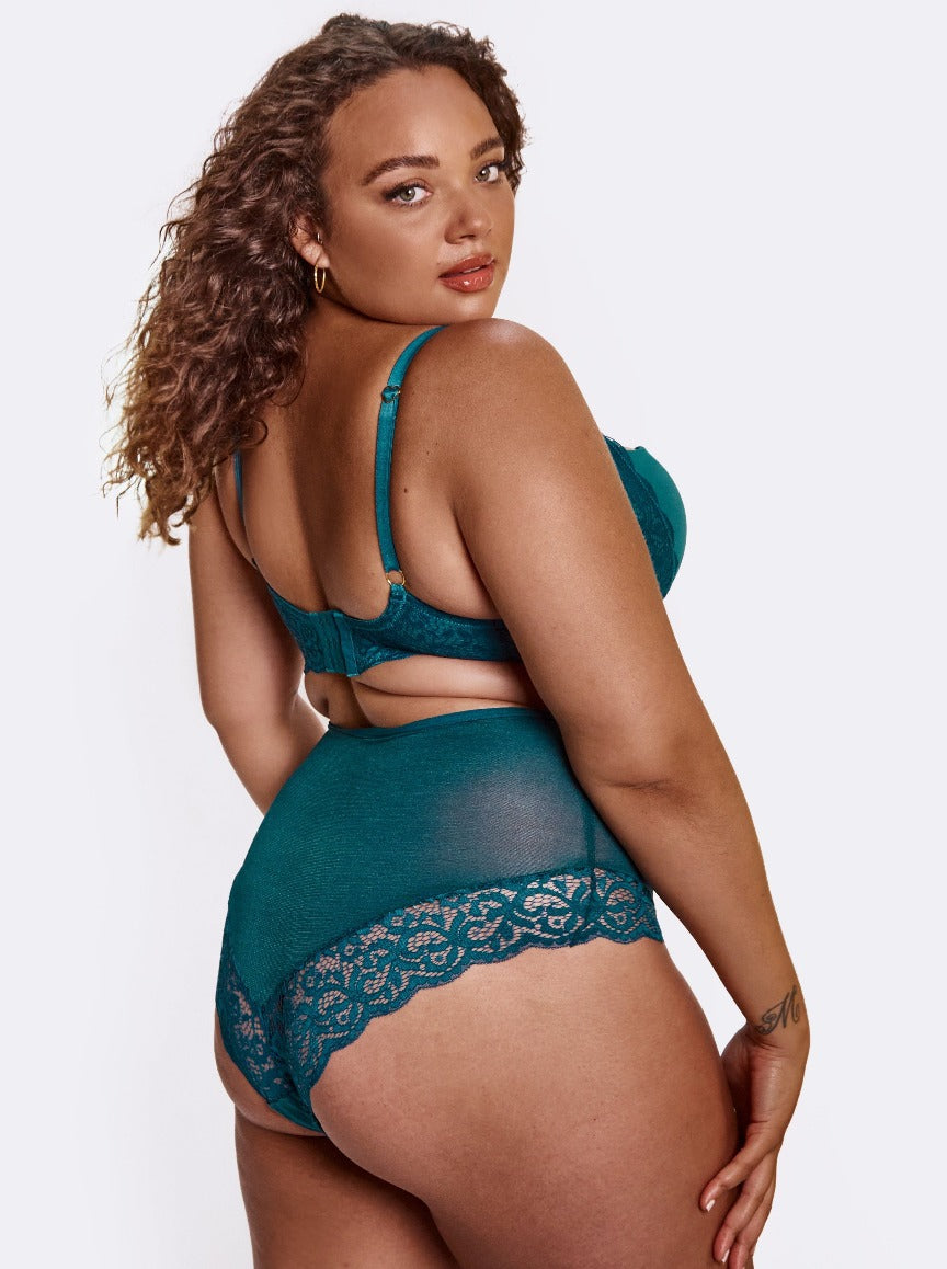 bellatrix brief full coverage in blue coral