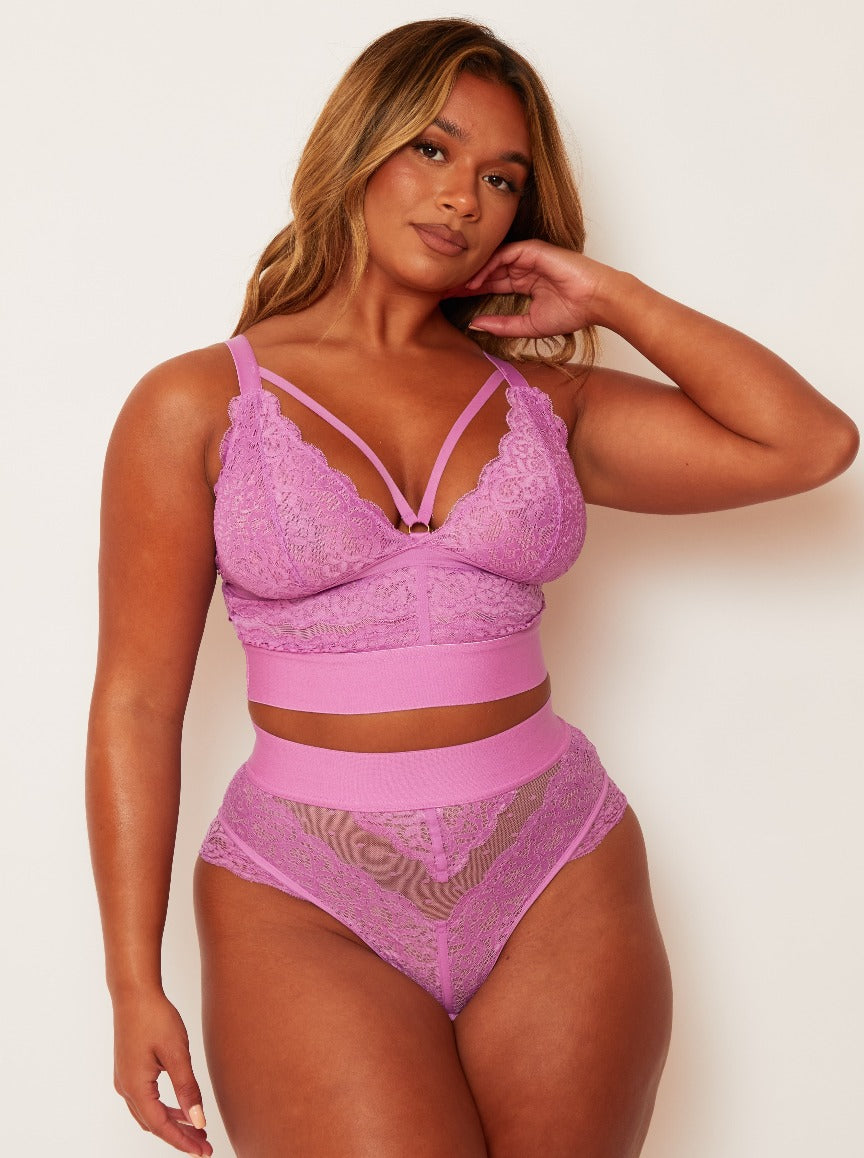 Gia Bralette : Pillow Purple